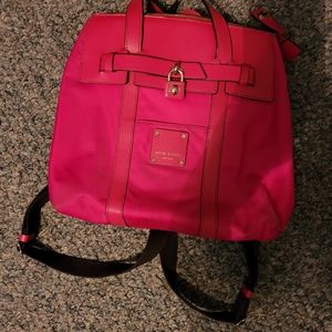 Henri Bendel Hot Pink Jetsetter Backpack RARE!